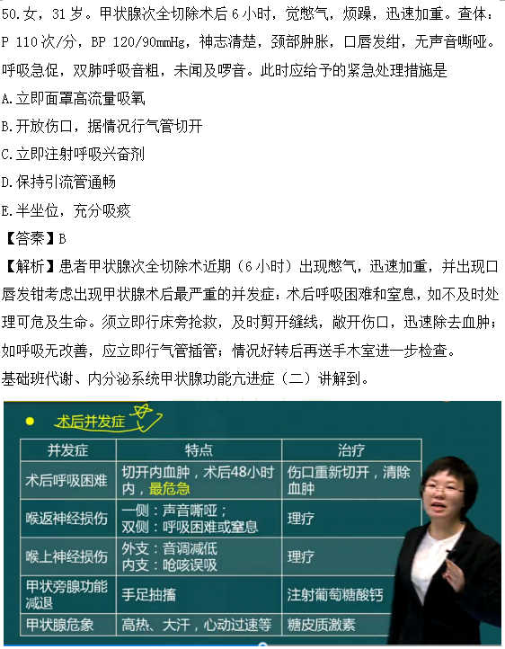 醫(yī)學教育網課程與2018年臨床執(zhí)業(yè)醫(yī)師試題圖文對比第三單元（3）