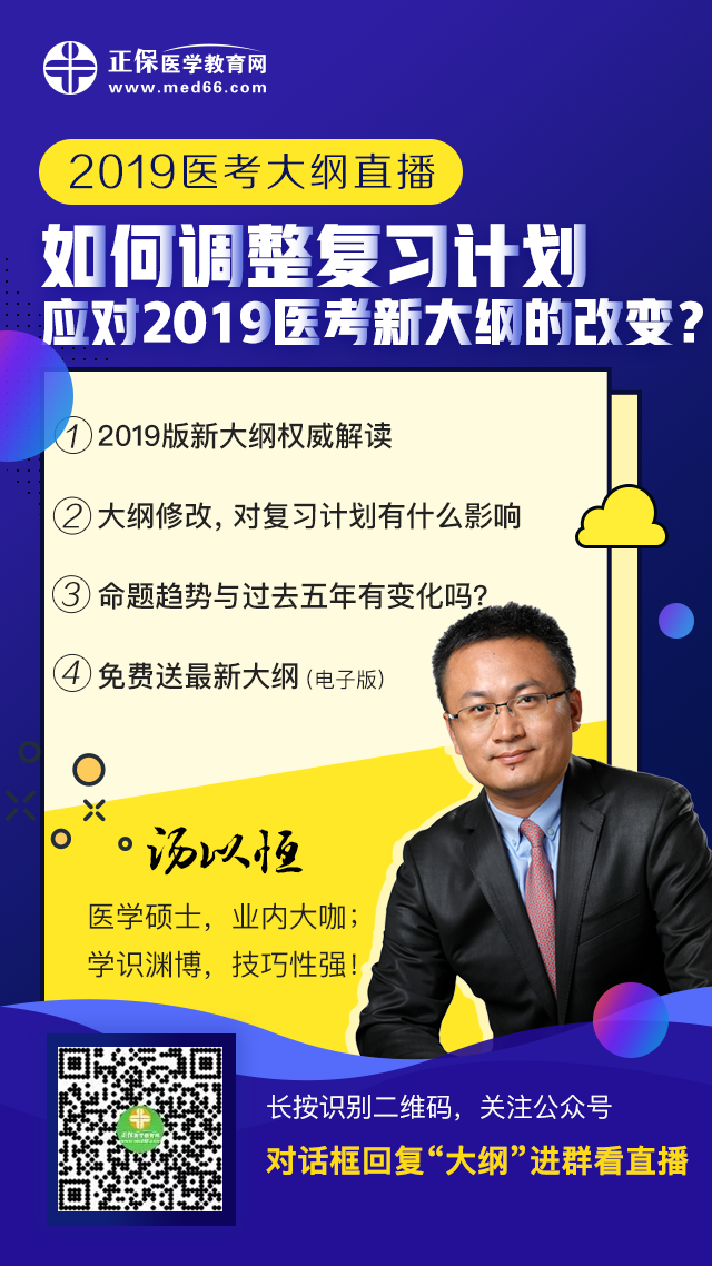 2019臨床助理醫師大綱